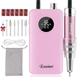 Kit Lima Uñas Profesional Inalámbrico Rosa