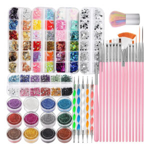 Kit De Arte Para Uñas Fandamei Con Pinceles Y Herramientas D