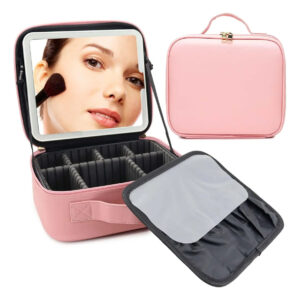 Bolso De Maquillaje Rosa 23x17 Cm