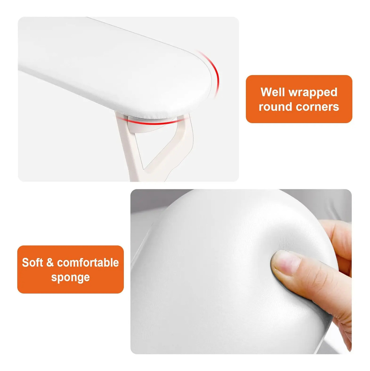 Reposabrazos Plegable De Cuero Pu Para Manicura Con Almohadi - Image 5