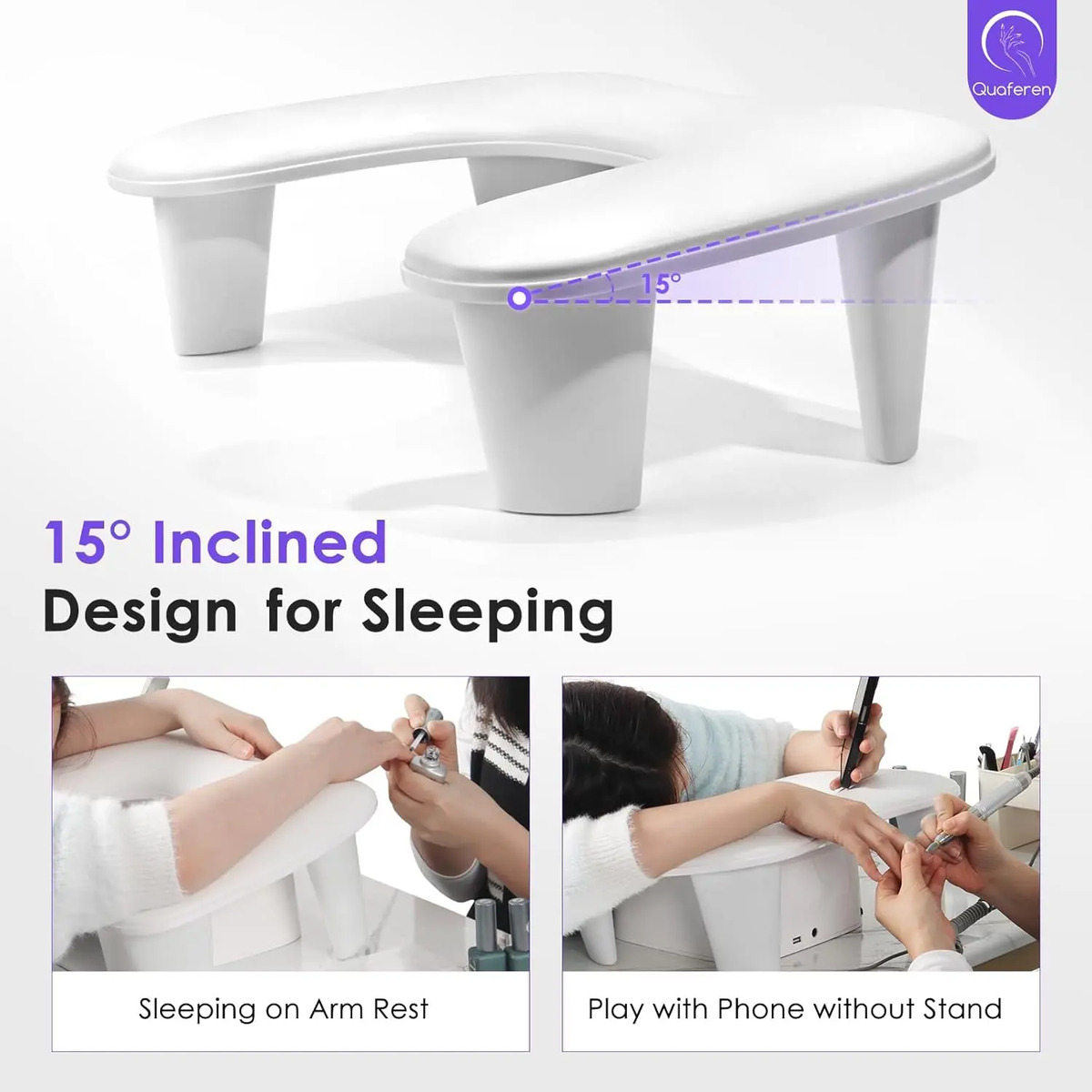 Reposabrazos En Forma De U Para Manicura Tamaño Grande Con A - Image 2