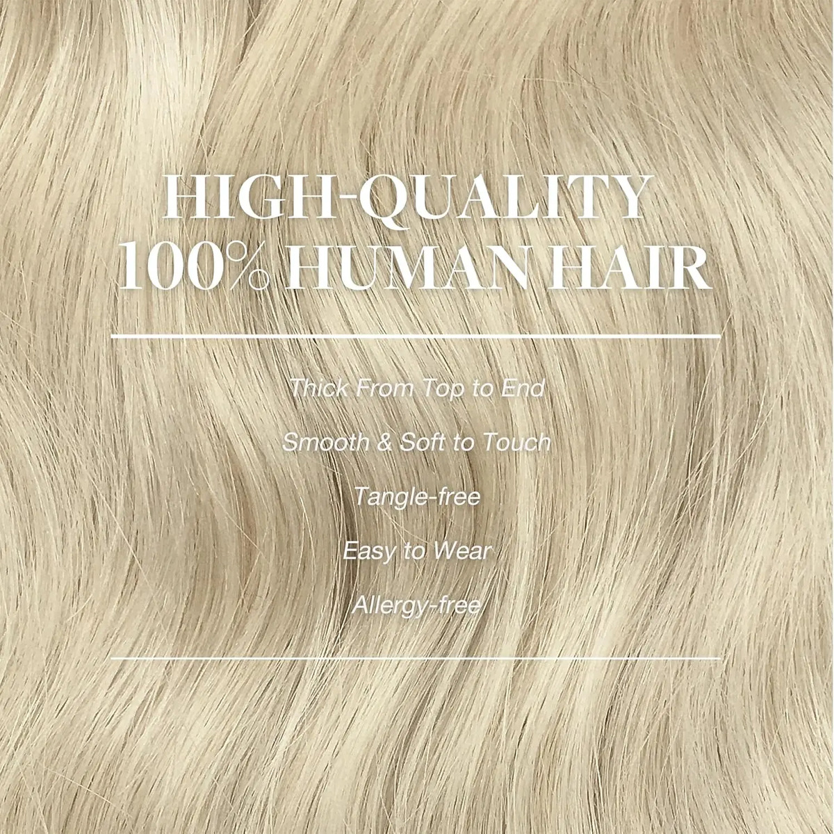 Extensiones Cabello Humano 40cm Rubio Platino - Image 5