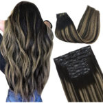 Cabello Humano 35cm 130g Balayage Negro Balayage Negro