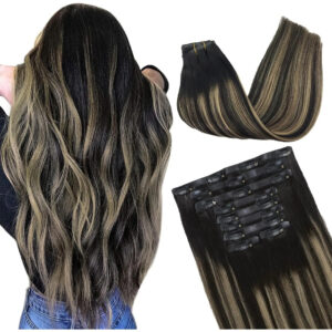Cabello Humano 35cm 130g Balayage Negro Balayage Negro
