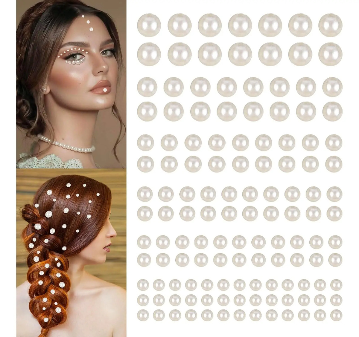 Pegatinas Autoadhesivas Para Cabello, Cara Y Uñas, Variados