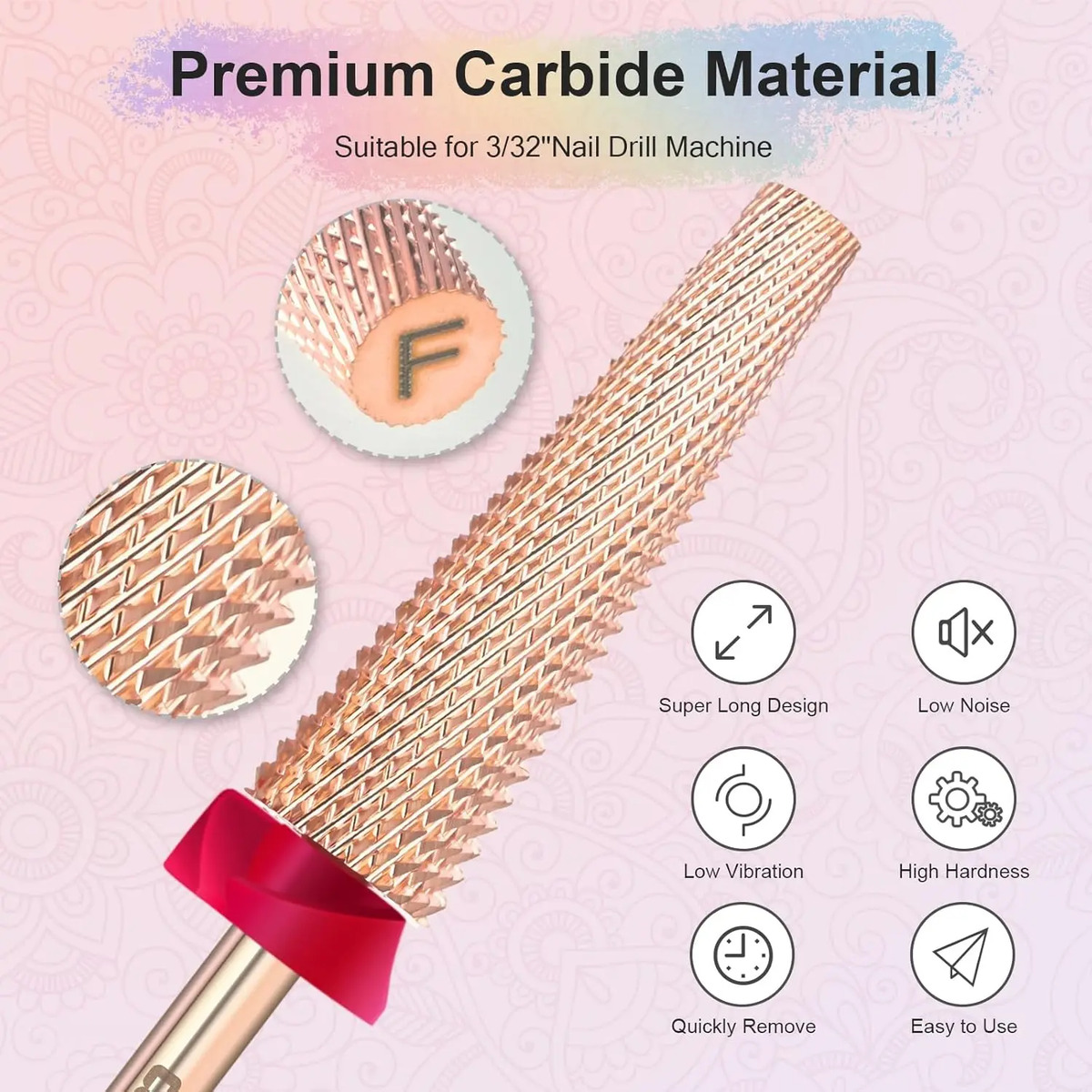 Brocas De Uñas Depvko Super Largas 13 Cm De Carbide Tungsten - Image 2