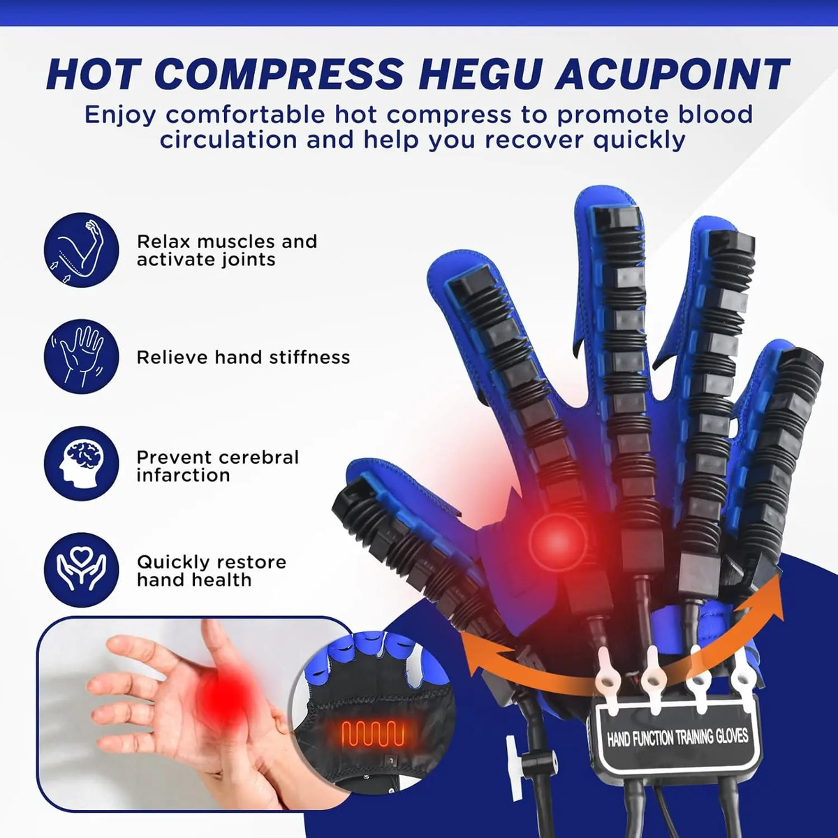 Guantes De Rehabilitación Con Ajuste Para Terapia Física - Image 2