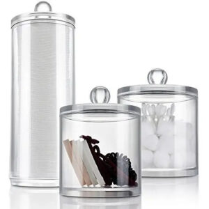 Conjunto De Organizadores De Accesorios De Maquillaje Acríli Transparente