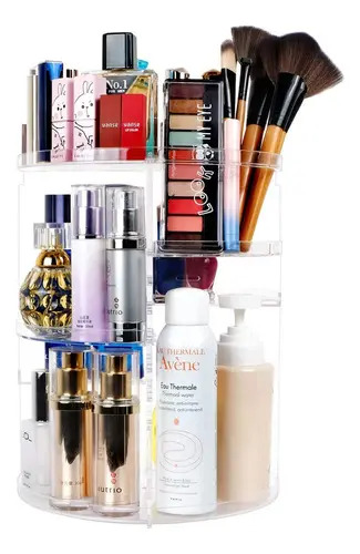 Organizador Maquillaje Giratorio 360° Sanipoe 6 Compartimentos