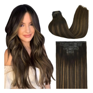 Extensiones Cabello Humano 50 Cm 150 Gramos Marron