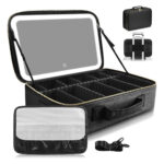 Bolso De Maquillaje Con Espejo Led, 38x28 Cm, Profesional