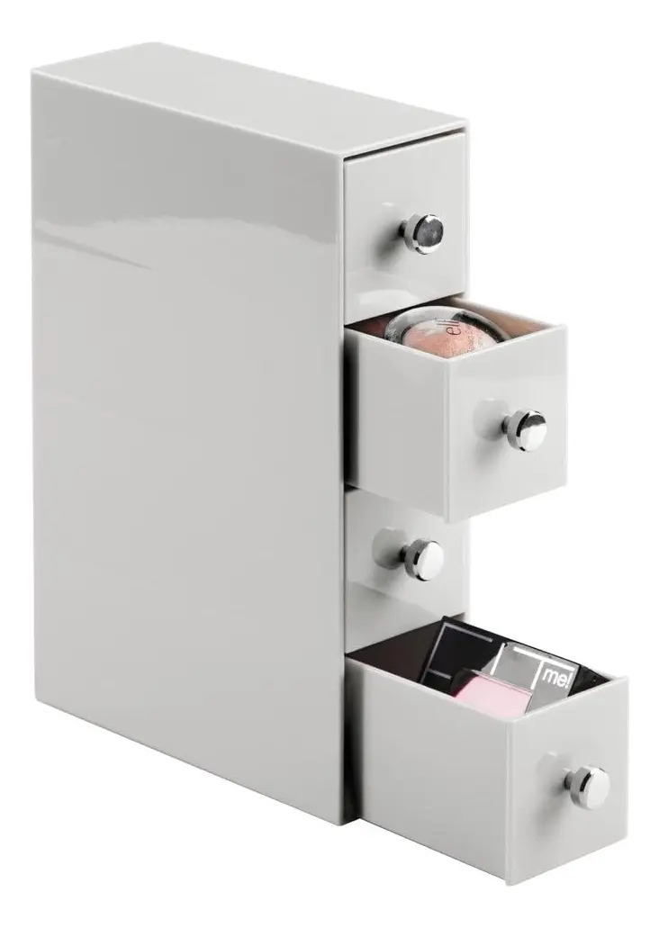 Organizador De 4 Cajones Gris Claro Interdesign - Image 2
