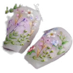 Stickers De Flores Para Uñas De Arte Con Hojas Y Plantas Aut