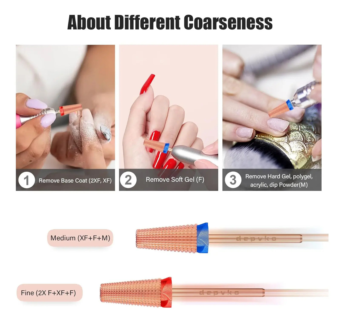 Brocas Para Uñas Depvko Super Long De 13 Centímetros Con Car - Image 4