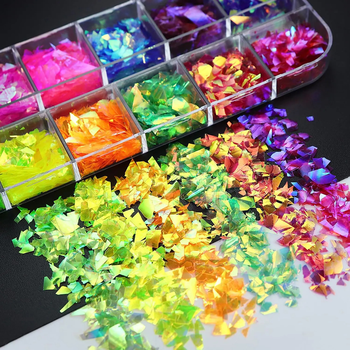 Gliter Iridiscente Para Arte De Uñas, Decoraciones Para Mani - Image 4