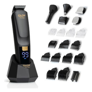Kit De Afeitado Masculino De 21 Piezas Recortadora De Barba
