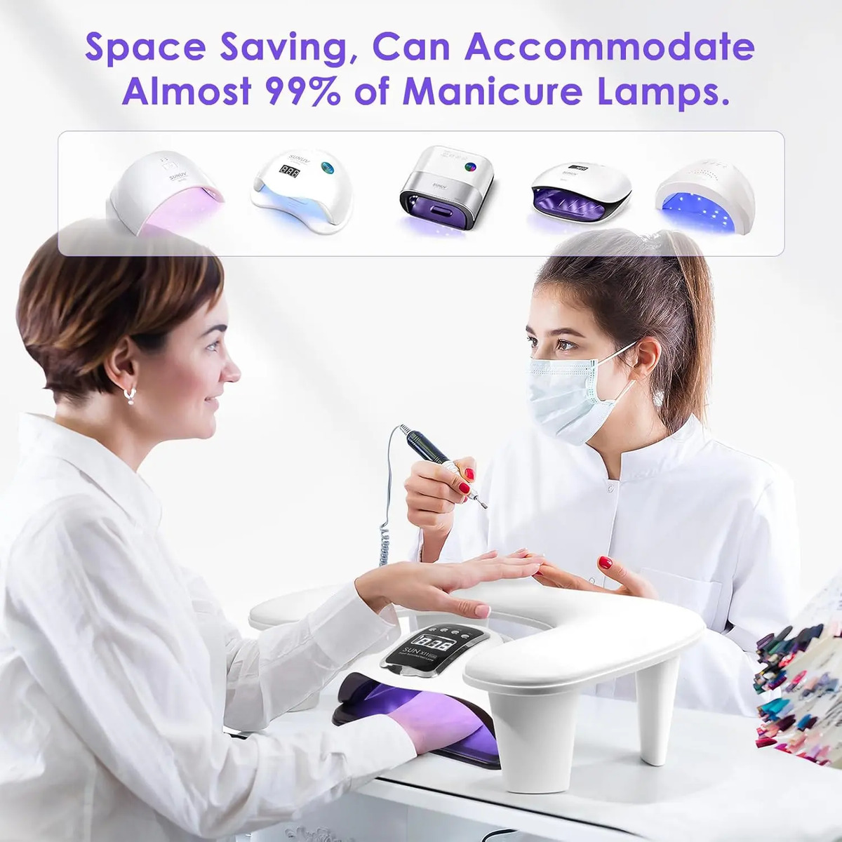 Reposabrazos En Forma De U Para Manicura Tamaño Grande Con A - Image 4