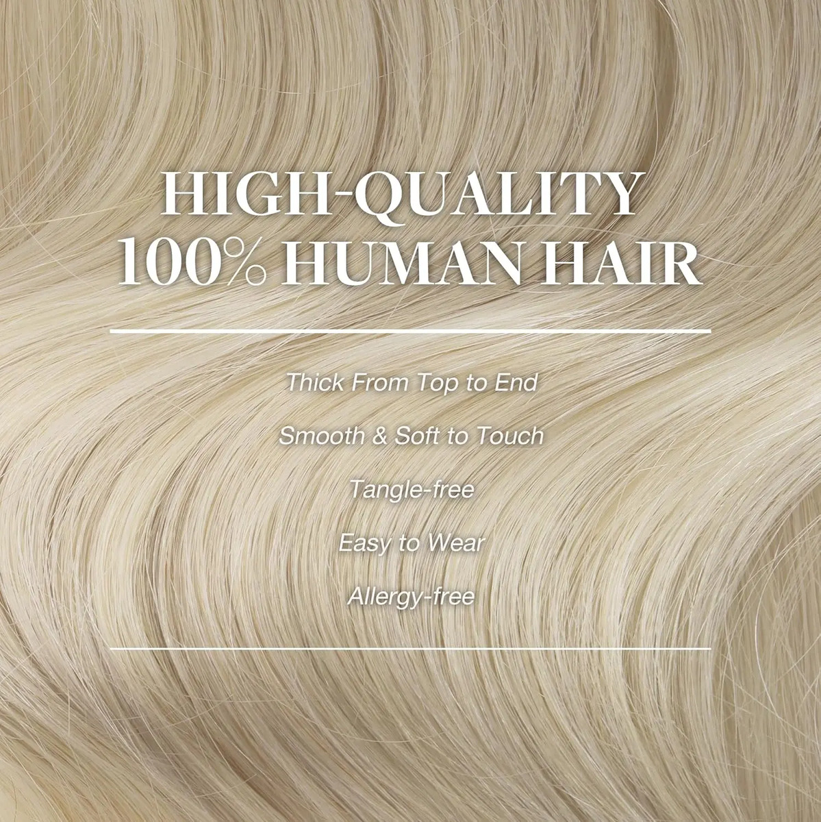 Cabello Humano Remy 45 Cm Rubio - Image 4