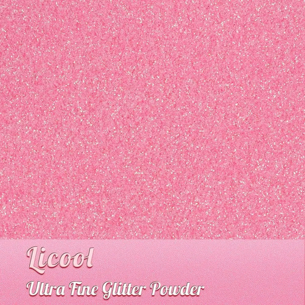 Polvo De Glitter Rosa Claro, Paquete De 100gr Para Manualida - Image 2