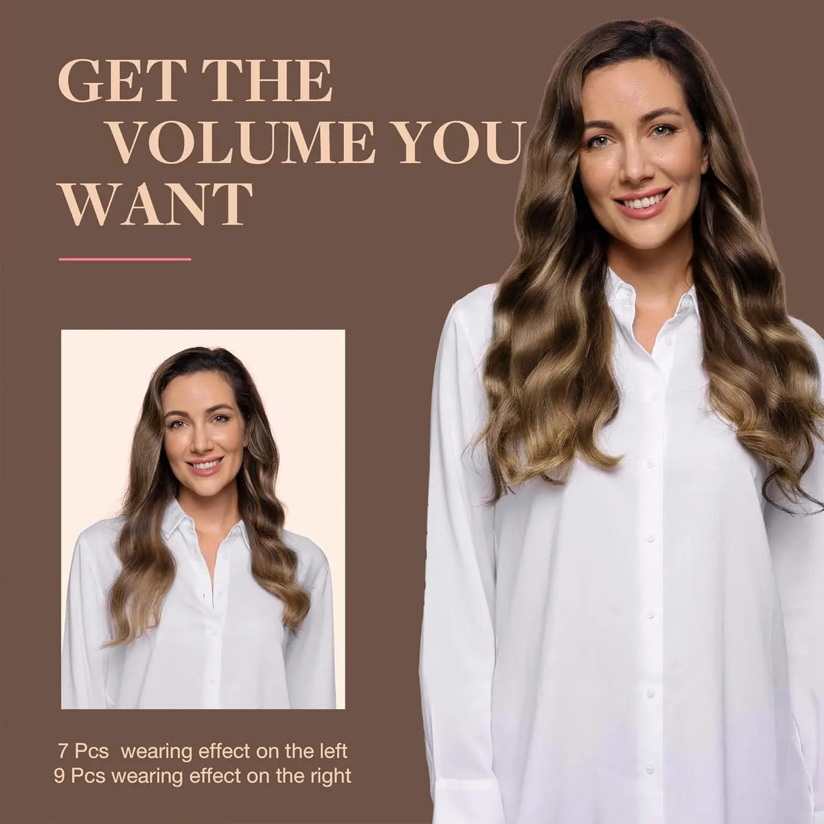 Extensiones De Cabello Humano De 40 Cm En Marrón - Image 7
