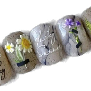 Pegatinas De Flores Para Uñas Con Diseños De Margaritas Y Gi