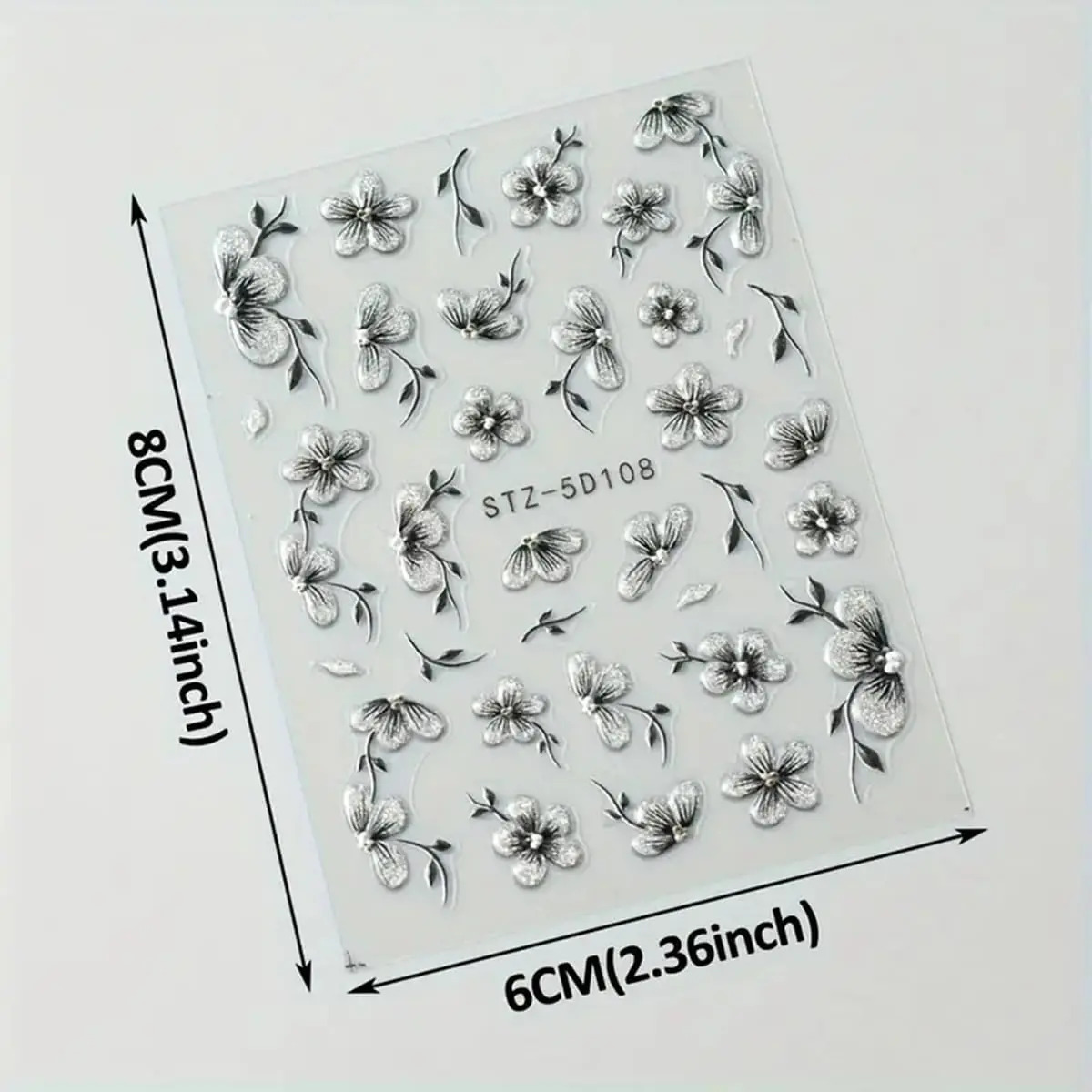 Pegatinas De Flores Para Uñas Decoradas Con Diseños De Hojas - Image 6