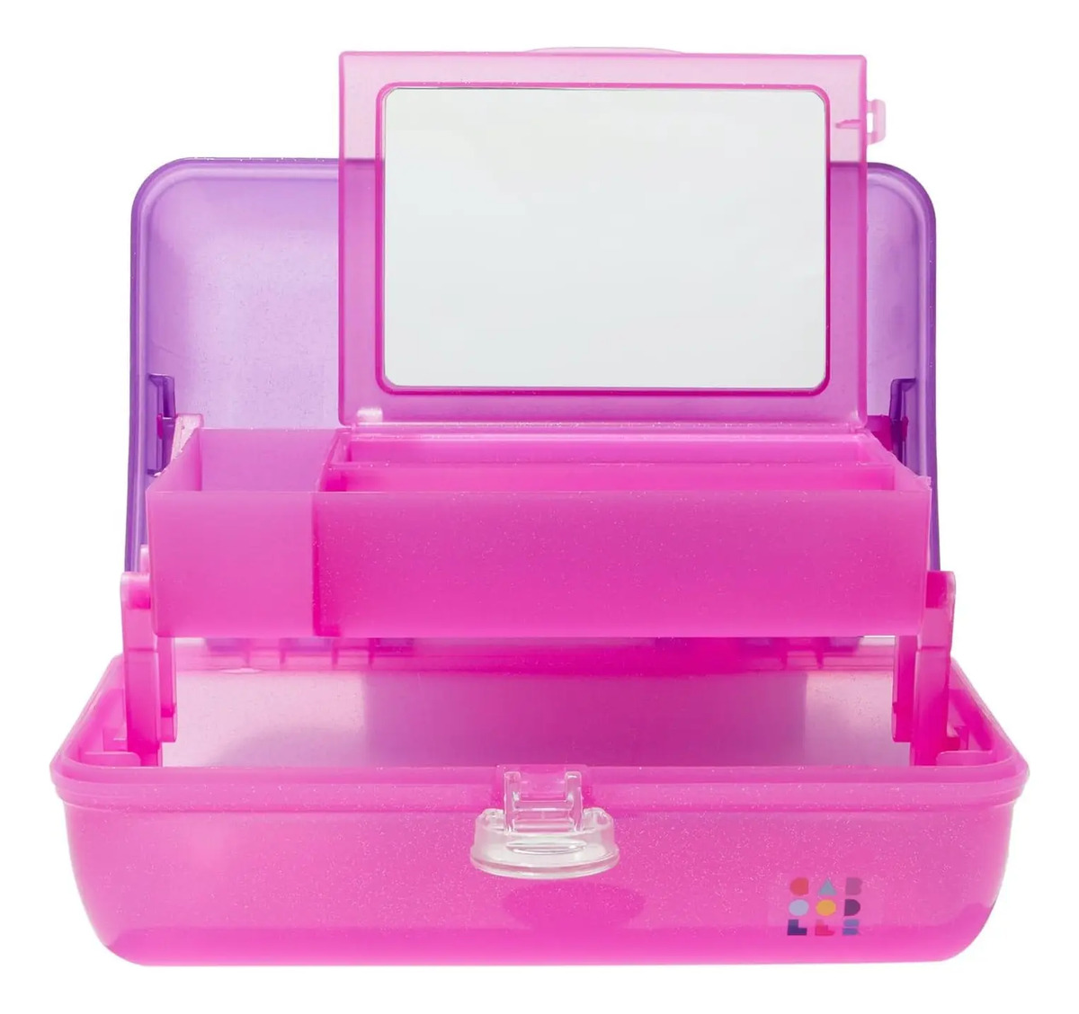 Maleta De Maquillaje Viajera Morada Y Rosa, 20x32x15 Cm Rosa - Image 3