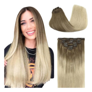 Cabello Humano Remy 35 Cm Balayage Rubio