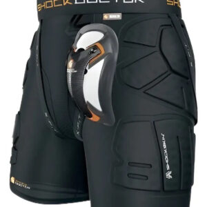 Shock Doctor Shockskin Lax Relajado Fit Impacto Corto (negro