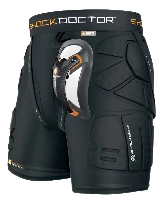 Shock Doctor Shockskin Lax Relajado Fit Impacto Corto (negro