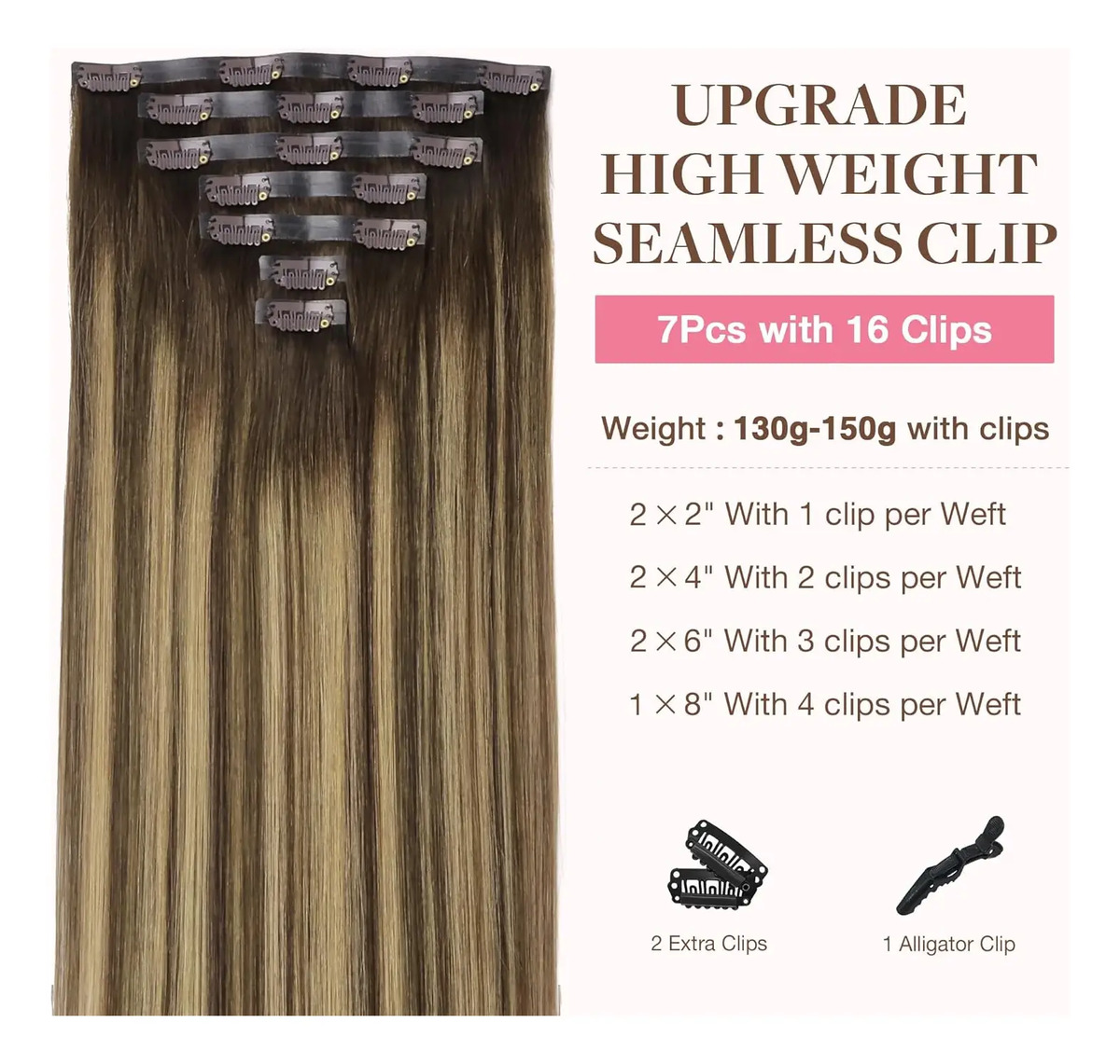 Cabello Humano Remy Natural De 45 Cm - Image 2