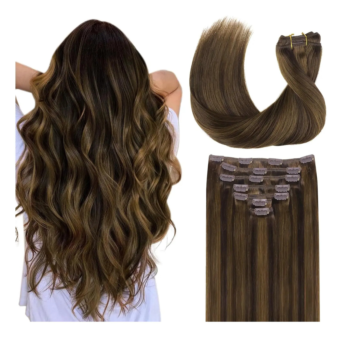 Cabello Humano Remy 35 Centímetros Para Mujeres