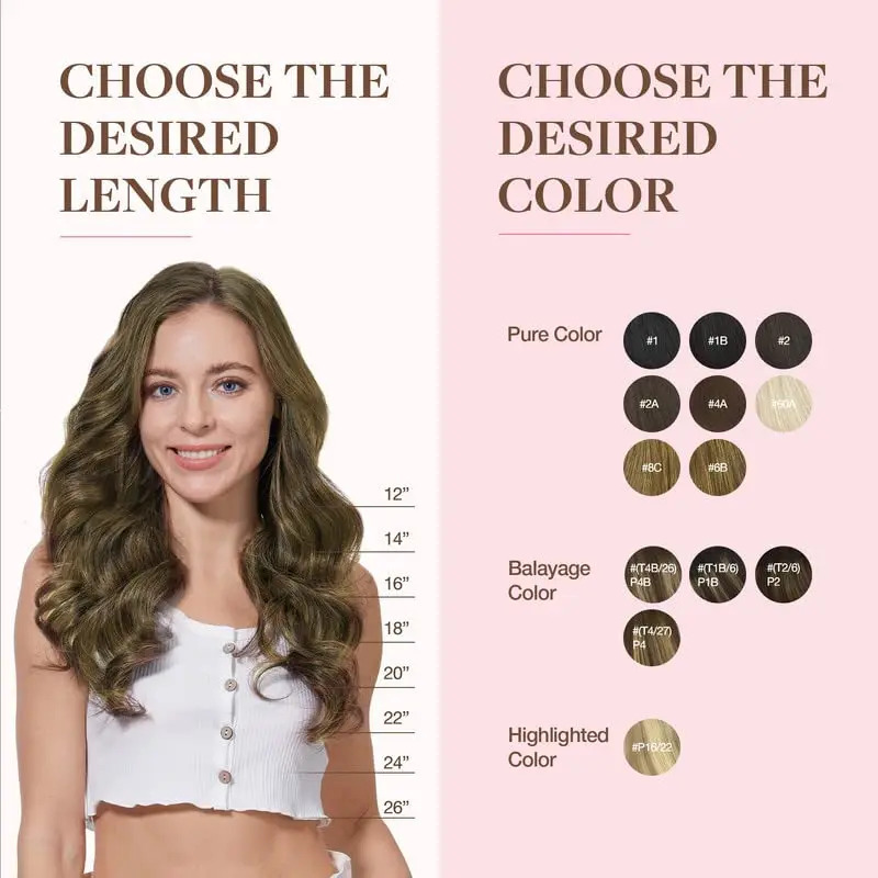 Cabello Humano Remy 51 Cm 150g Color Marron Medio 6b Marrón Medio (6b) - Image 8