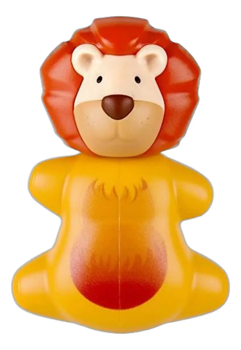 Amarillo Lion Flipper Holder Cepillo Dientes Blanco