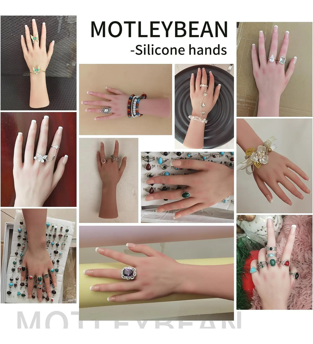 Mano Femenina Realista Tamaño Natural Mostrar Accesorios Mar - Image 6