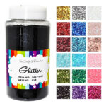 Glitter Craft De 450gr Negro Para Manualidades Y Decoración