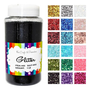Glitter Craft De 450gr Negro Para Manualidades Y Decoración