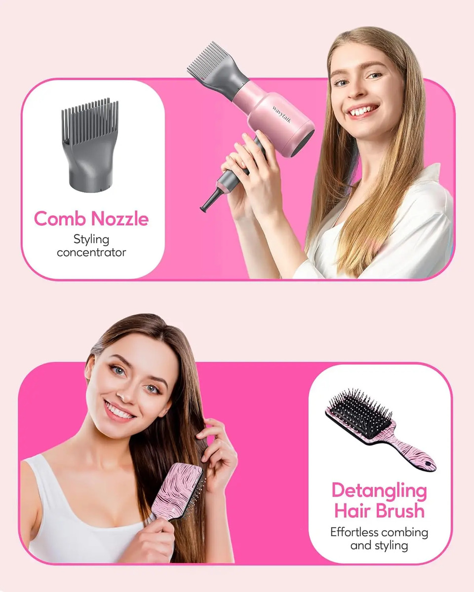 Secador De Pelo Wavytalk Iónico, 1875w, Rosa Dorado. - Image 4