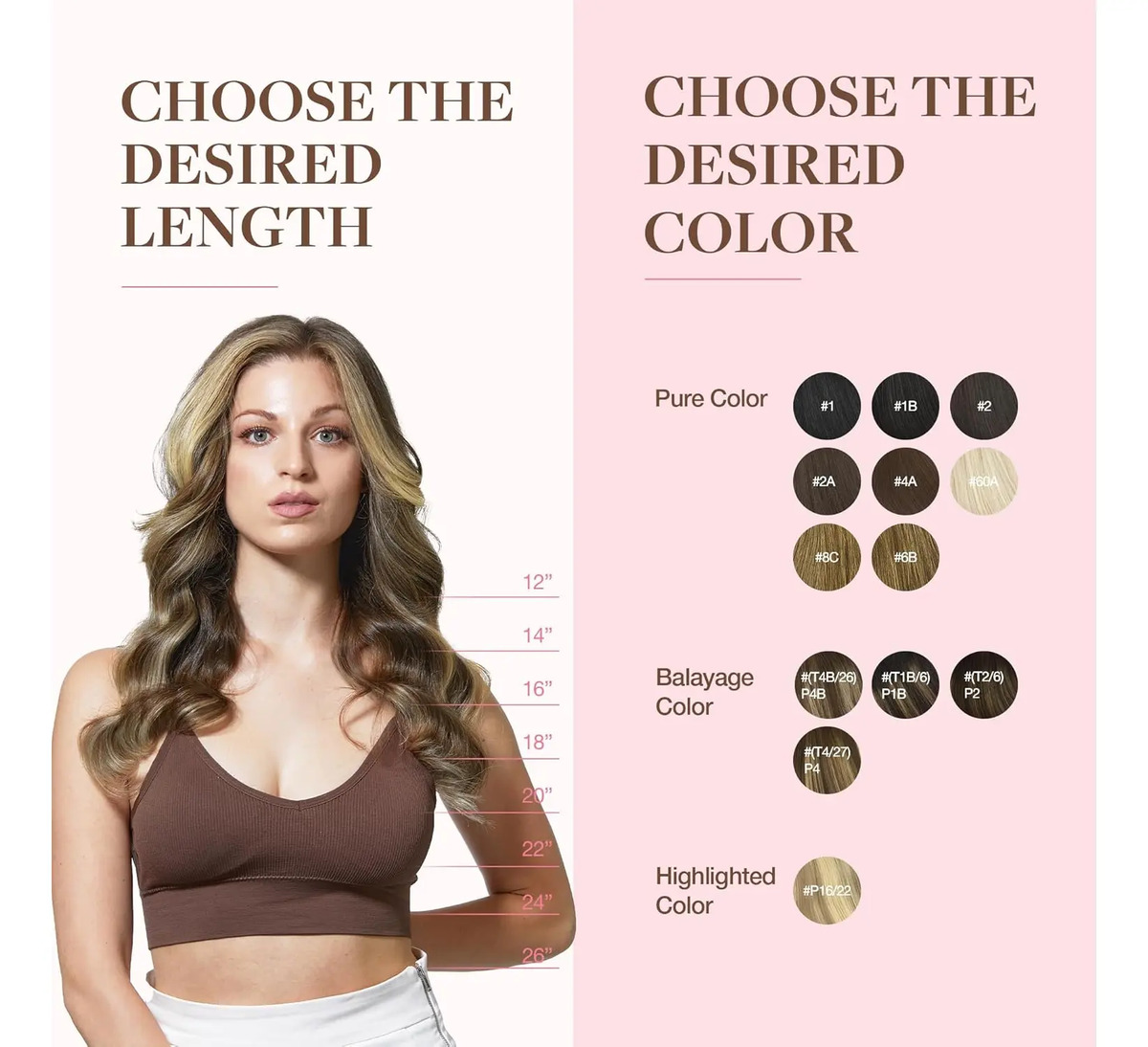 Extensiones De Cabello Humano Remy Marrón - Image 8
