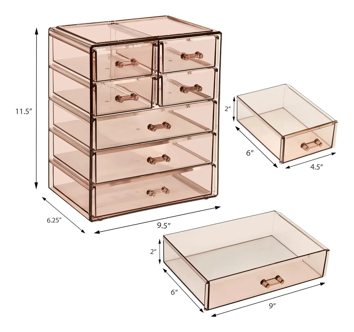 Organizador De Maquillaje Acrílico Sorbus Para Cosméticos Y - Image 2