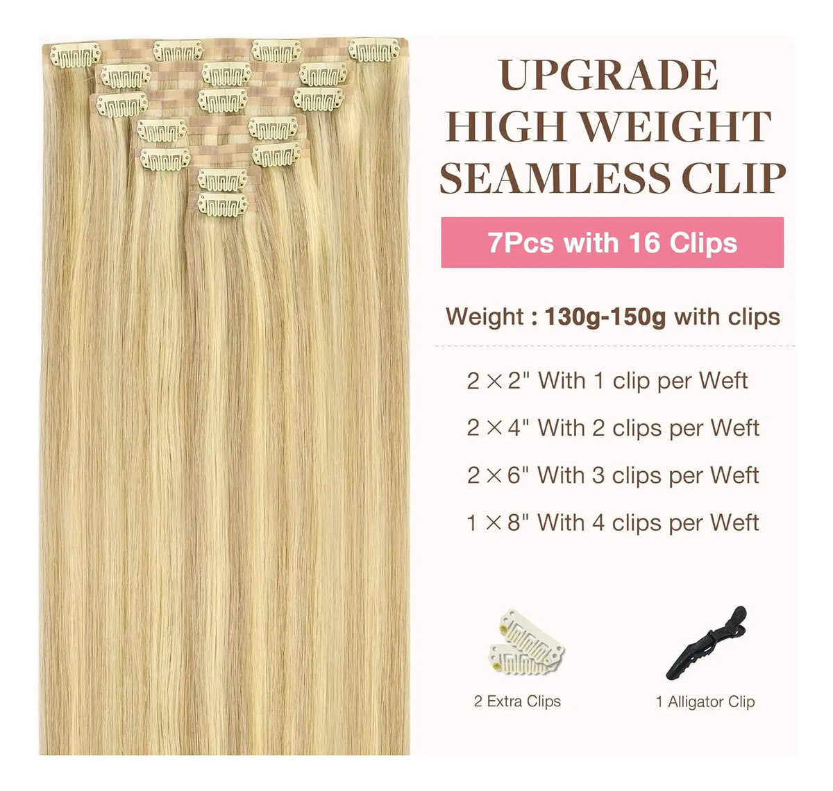 Extensiones De Cabello Humano Rubio - Image 2