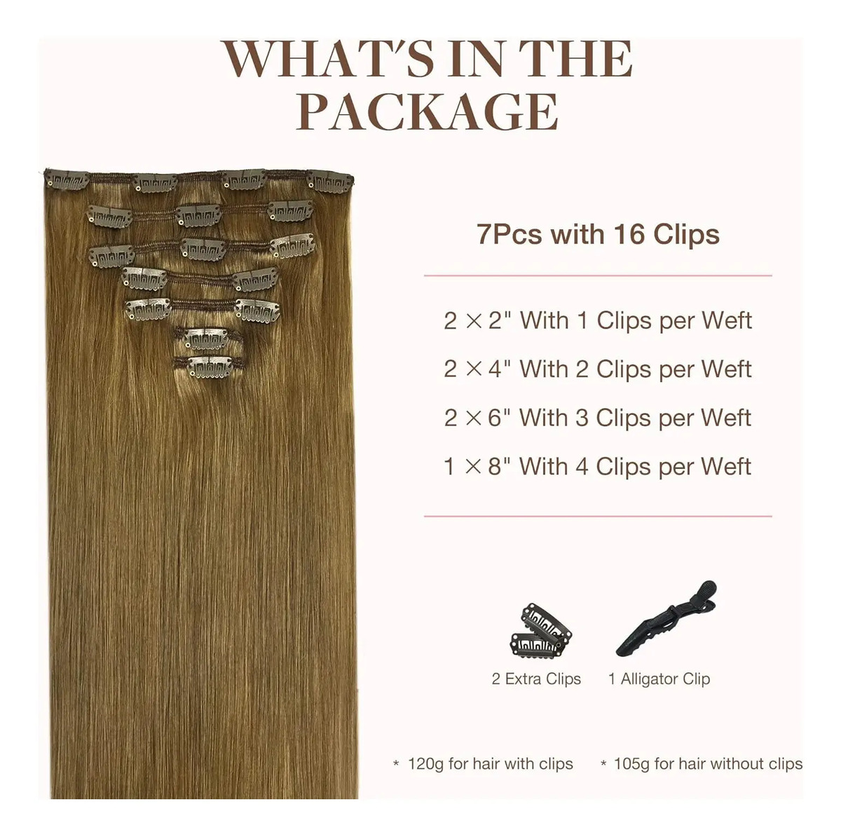Extensiones Cabello Remy 40cm Marrón Medio - Image 2