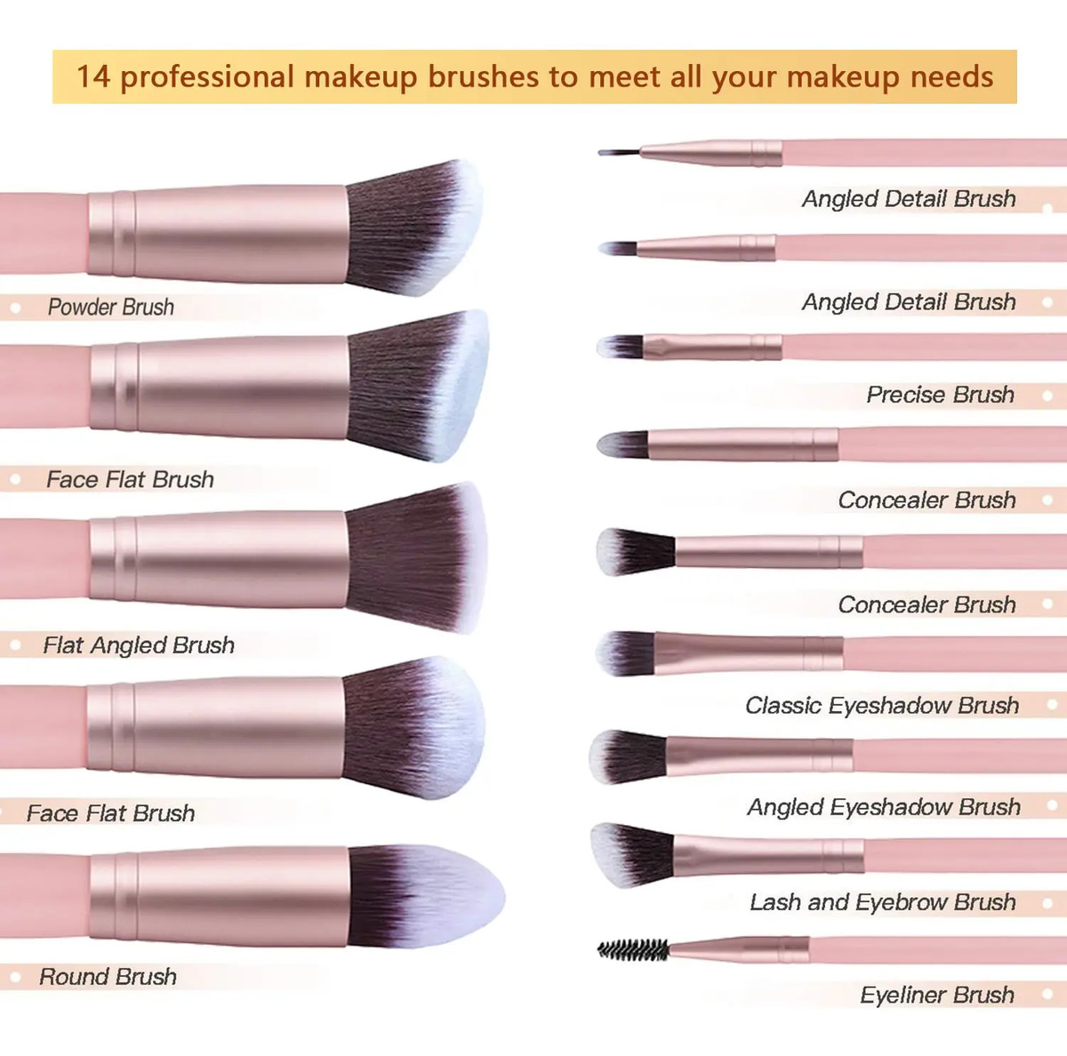 Juego De 33 Piezas Para Maquillaje Con Brochas Y Accesorios - Image 2