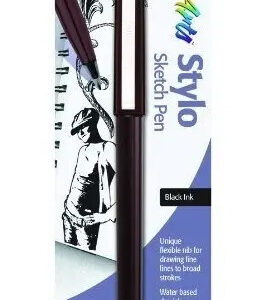 Pentel Arts Stylo Sketch Pen, Tinta Negra, 1 Paquete (jm20bp
