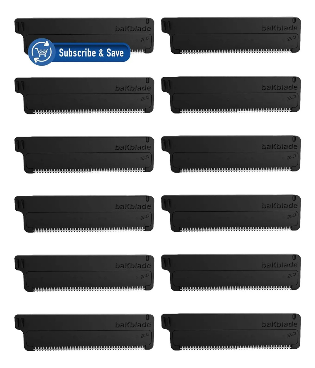 Cuchillas De Repuesto Para Afeitadora Bakblade 2.0 Corporal Blanco