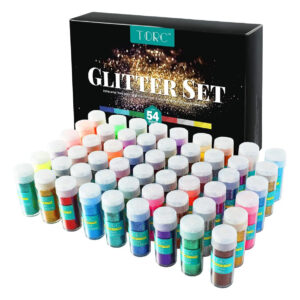 Conjunto De Brillo Holográfico De 54 Colores Para Manualidad Multicolor