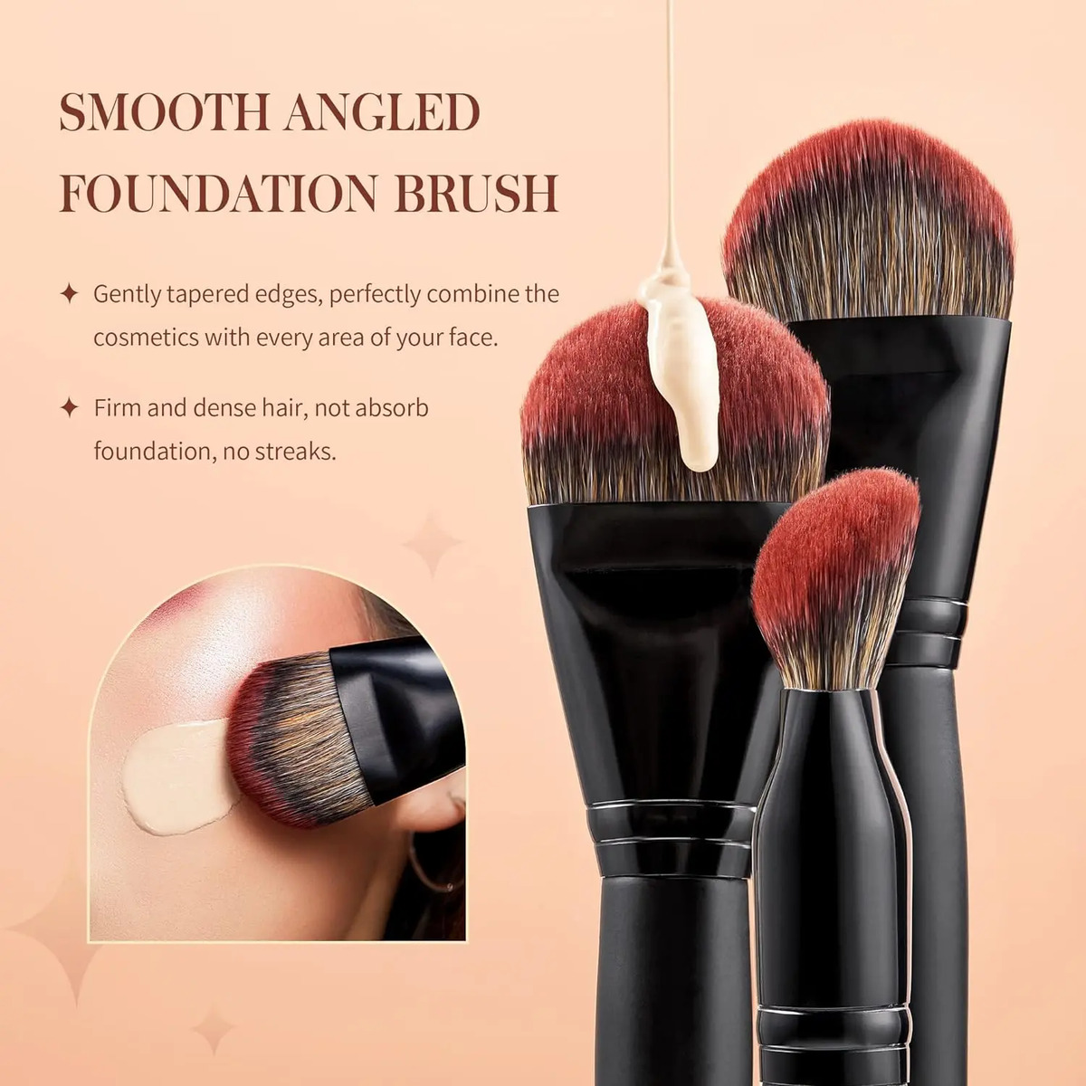 Pinceles De Maquillaje Profesionales Veganos De 13 Piezas En Negro - Image 4