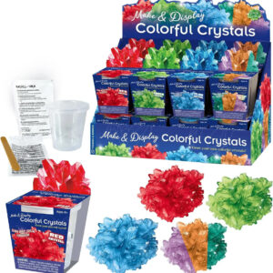 Kit Cristales Coloridos Crecer Exhibir 16 Juegos Stem Fiesta