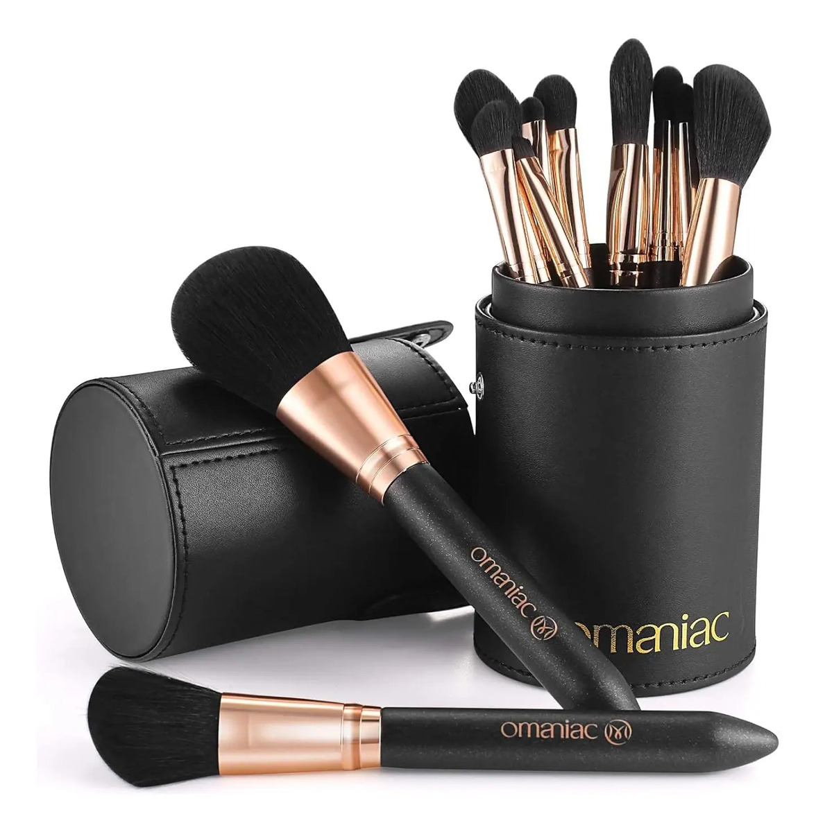 Set De Brochas De Maquillaje Profesional Omaniac Con Mango D