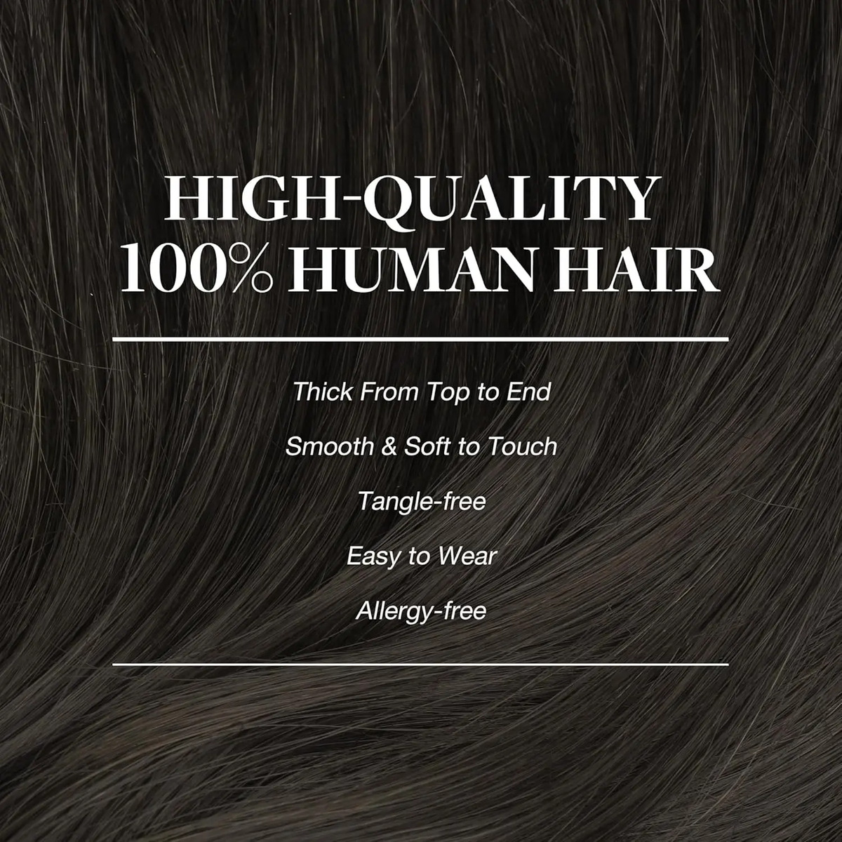 Cabello Remy De 35 Cm En Color Marrón - Image 4